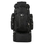 SiXsigma Sports 120L Extra Large Travel and Camping Backpack, Black