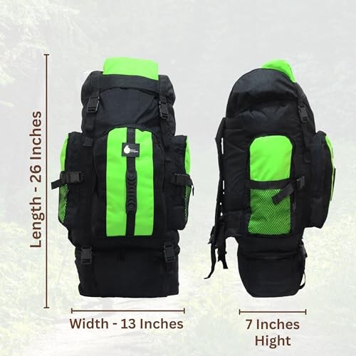SiXsigma Sports 120L Extra Large Travel and Camping Backpack, Green/Grey-2