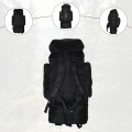 SiXsigma Sports 120L Extra Large Travel and Camping Backpack, Black-grey