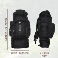 SiXsigma Sports 120L Extra Large Travel and Camping Backpack, Black-grey