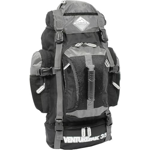 SiXsigma Sports Lightweight 35L Hiking Backpack, Black