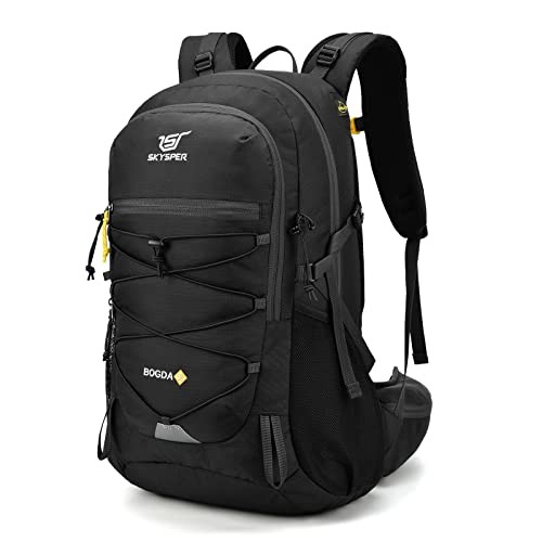 SKYSPER BOGDA35 35L Hiking Backpack, Black, 31cm x 22cm x 52cm