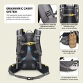 SKYSPER 35L Hiking Backpack, Dark Gray, 31cm x 22cm x 52cm