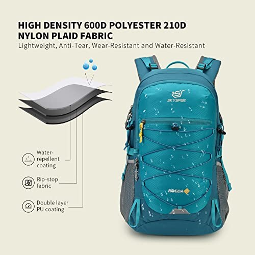 SKYSPER 35L Rucksack Hiking Backpack, Cyan, 31cm x 22cm x 52cm-2