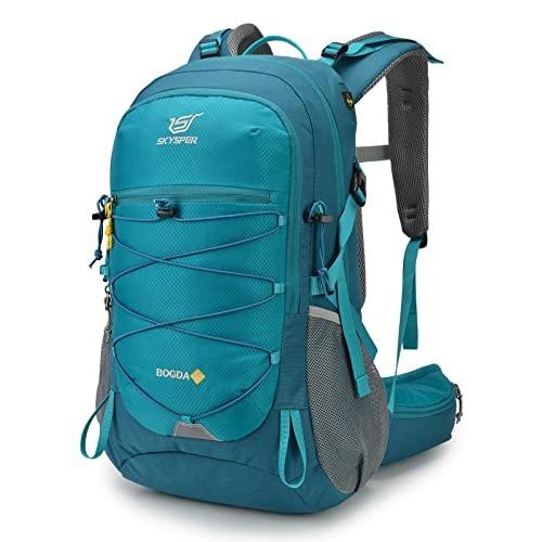 SKYSPER 35L Rucksack Hiking Backpack, Cyan, 31cm x 22cm x 52cm