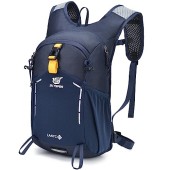 SKYSPER Small Hiking Backpack, 15L Daypack, Navy