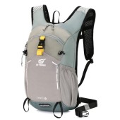 SKYSPER 15L Small Hiking Backpack, Lightweight Daypack with Chest and Waist Straps, Water Resistant, Light Grey