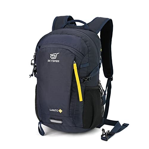 SKYSPER Small Hiking Backpack, 20L Lightweight Daypack, Navyblue, Size S