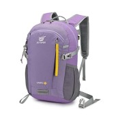 SKYSPER Small 20L Hiking Backpack, Lightweight Daypack, Purple, Size S