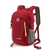 SKYSPER Small Hiking Backpack, 20L Lightweight Daypack, Red, Size S
