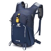 SKYSPER Small Hiking Backpack, 20 L Daypack with Chest and Waist Strap, Navy Blue