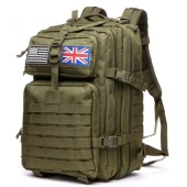 Thuram 50L Waterproof Nylon Tactical Backpack, Green