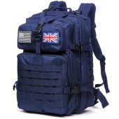 Thuram 50L Waterproof Nylon Tactical Backpack, Navy Blue