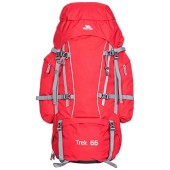 Trespass Trek 66L Rucksack, Red Tone