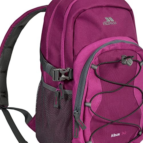Trespass Albus 30 Litre Backpack, Grape Wine