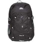 Trespass Albus 30 Litre Backpack, Black / Black
