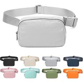 IDAHSOR Unisex Mini Belt Bag with Adjustable Strap, Grey