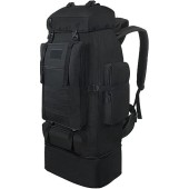 Vaupan 100L Expandable Hiking Backpack, Black