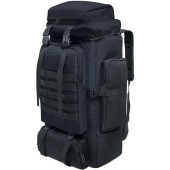 Vaupan 80L Hiking Backpack, Waterproof Camping Rucksack, Black