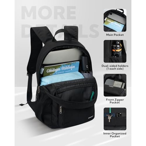 Waterfly Black 20L Foldable Backpack Daypack-3