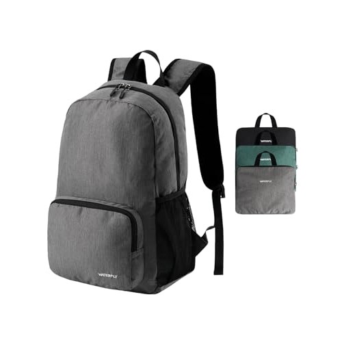 Waterfly Grey 20L Foldable Backpack Daypack