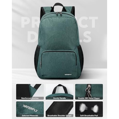 Waterfly 20L Foldable Backpack Daypack, Green-2