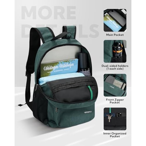 Waterfly 20L Foldable Backpack Daypack, Green-3