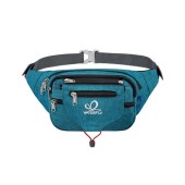 Waterfly Teal Blue Bum Bag Fanny Pack with Multi Pockets