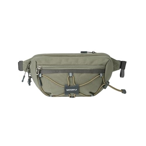 Waterfly Bum Bag Fanny Pack with RFID Blocking, Light Grey-Green
