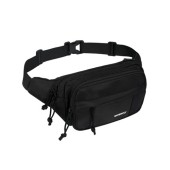 Waterfly Large Black Bumbag, Fanny Pack with Multi Pockets