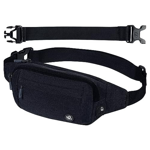 Waterfly Black S Bumbag Waist Fanny Pack with Adjustable Belt