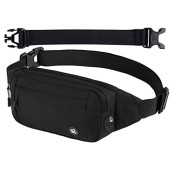 Waterfly Small Waist Fanny Pack, Complete Black, Size S