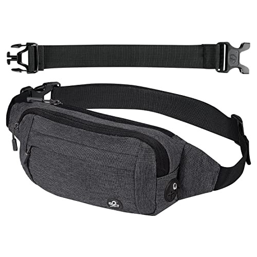 Waterfly Small Waist Fanny Pack, Dark Grey, Size S