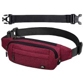 Waterfly Small Waist Fanny Pack, Dark Red, Size S