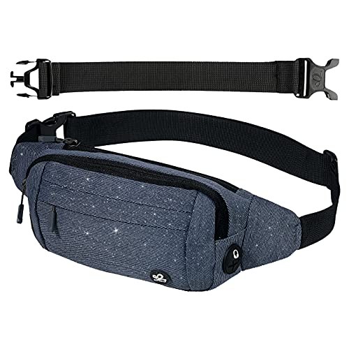 Waterfly small waist bumbag, Denim Blue, size S