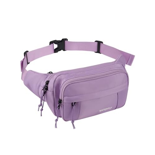 Waterfly Large Fanny Pack Waist Pack, Purple, 9.06 x 5.11 x 3.54