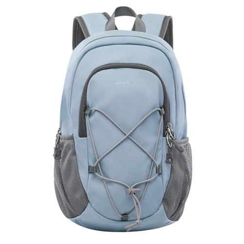 Waterfly Small Hiking Backpack 12L, Light Blue, with Chest Strap