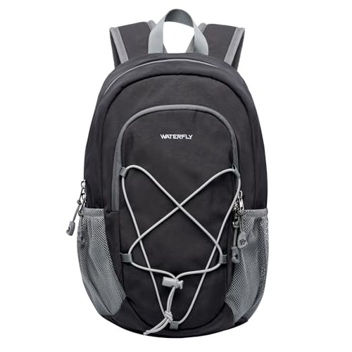 Waterfly Small Hiking Backpack 12L, Grey, with Chest Strap