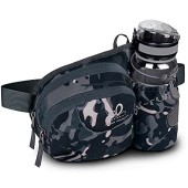 Waterfly Camouflage Grey S waist pack with bottle holder