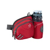 Waterfly Bright Red Small Waist Pack with Bottle Holder