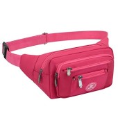 Ariineer Waterproof Bum Bag, Rose Red