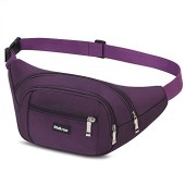 Ridirun Purple Waterproof Waist Bag