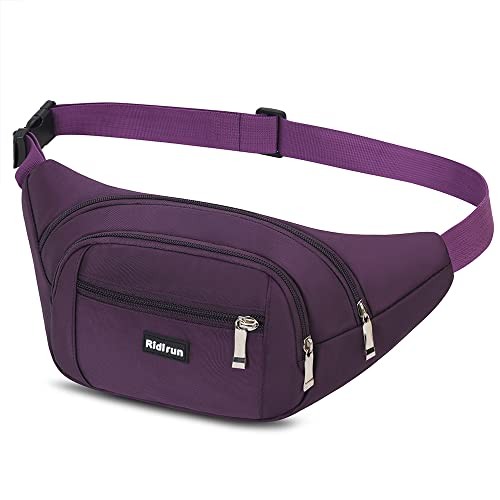 Ridirun Purple Waterproof Waist Bag