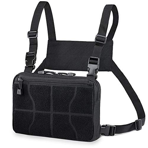 WYNEX Recon Kit Bag Tactical Chest Pack, Black