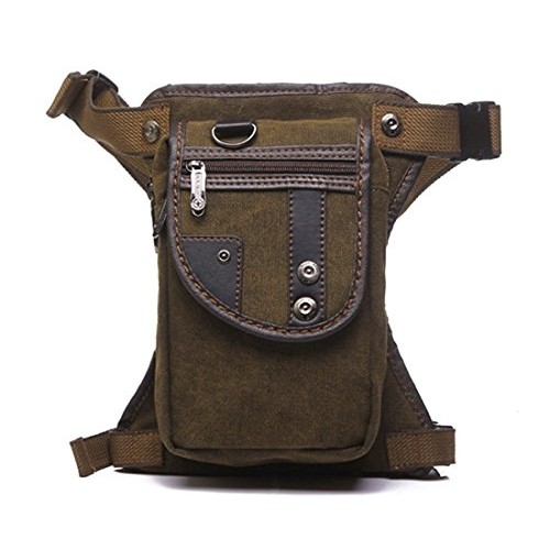 Xieben canvas drop leg bag, coffee