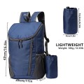 Yoolly Lightweight Foldable Backpack, Waterproof Packable Hiking Rucksack, Dark Blue
