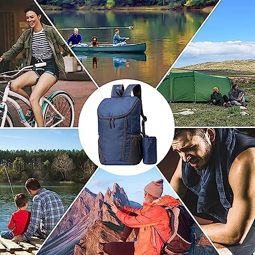 Yoolly Lightweight Foldable Backpack, Waterproof Packable Hiking Rucksack, Dark Blue-7