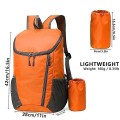 Yoolly Lightweight Foldable Waterproof Backpack, Orange