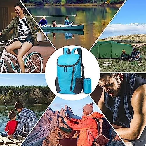 Yoolly Lightweight Foldable Waterproof Backpack, Blue-7