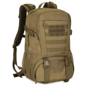 YuanWen 40L Tactical Backpack, Green, Molle Hiking Rucksack